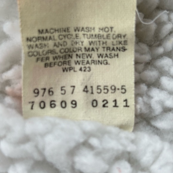 Vintage Levi's Sherpa Lined Denim Trucker Jacket Size XL Red Tag 70s Made In USA - Picture 5 of 7